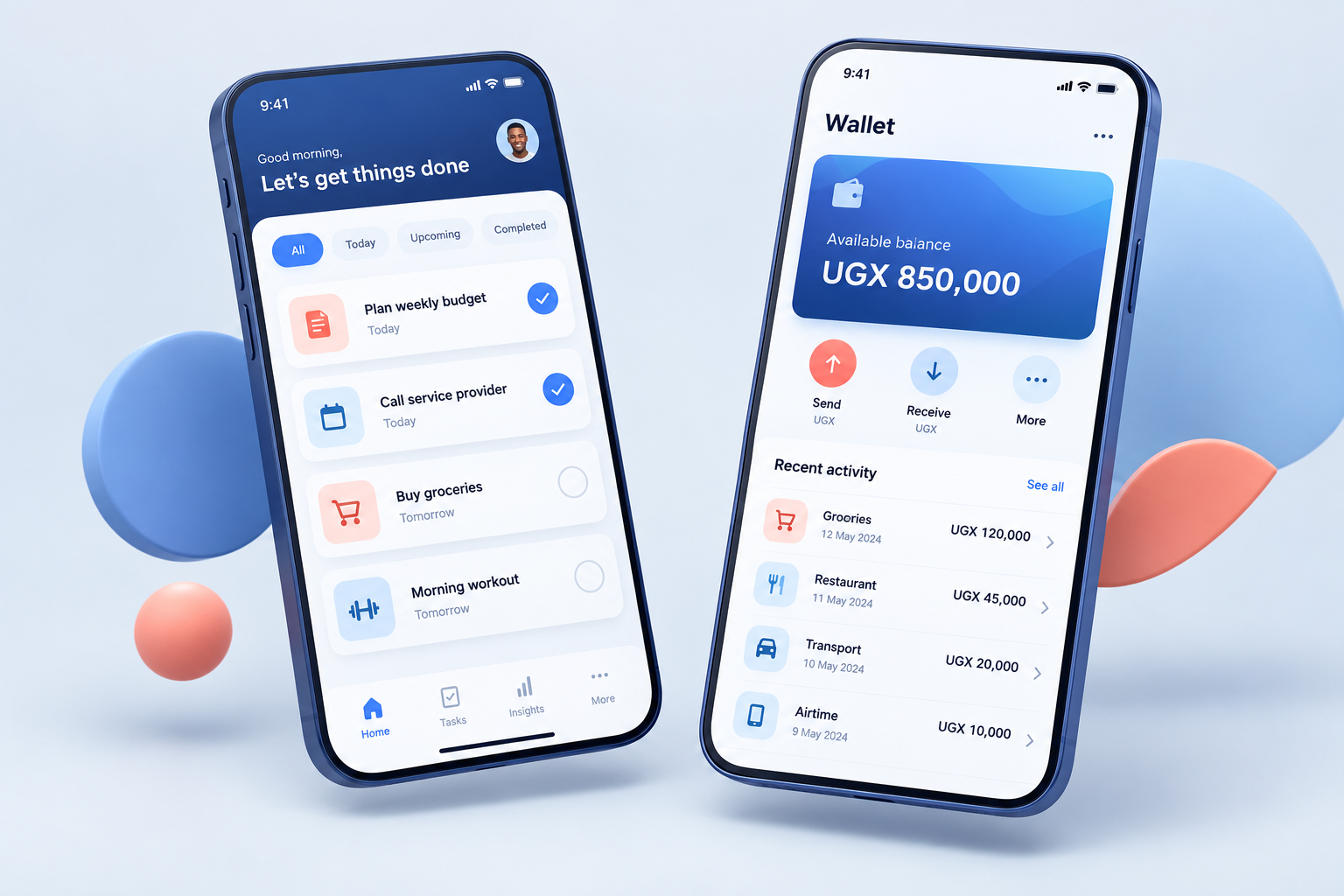 UI/UX Design concept visual